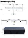 LH2160 VTOL Long Range Fixed Wing UAV Drone for Inspection and Surveillance
