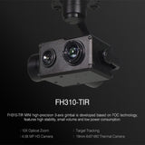 QW310 MINI 10X Optical Zoom and Thermal Gimbal Camera For Inspection